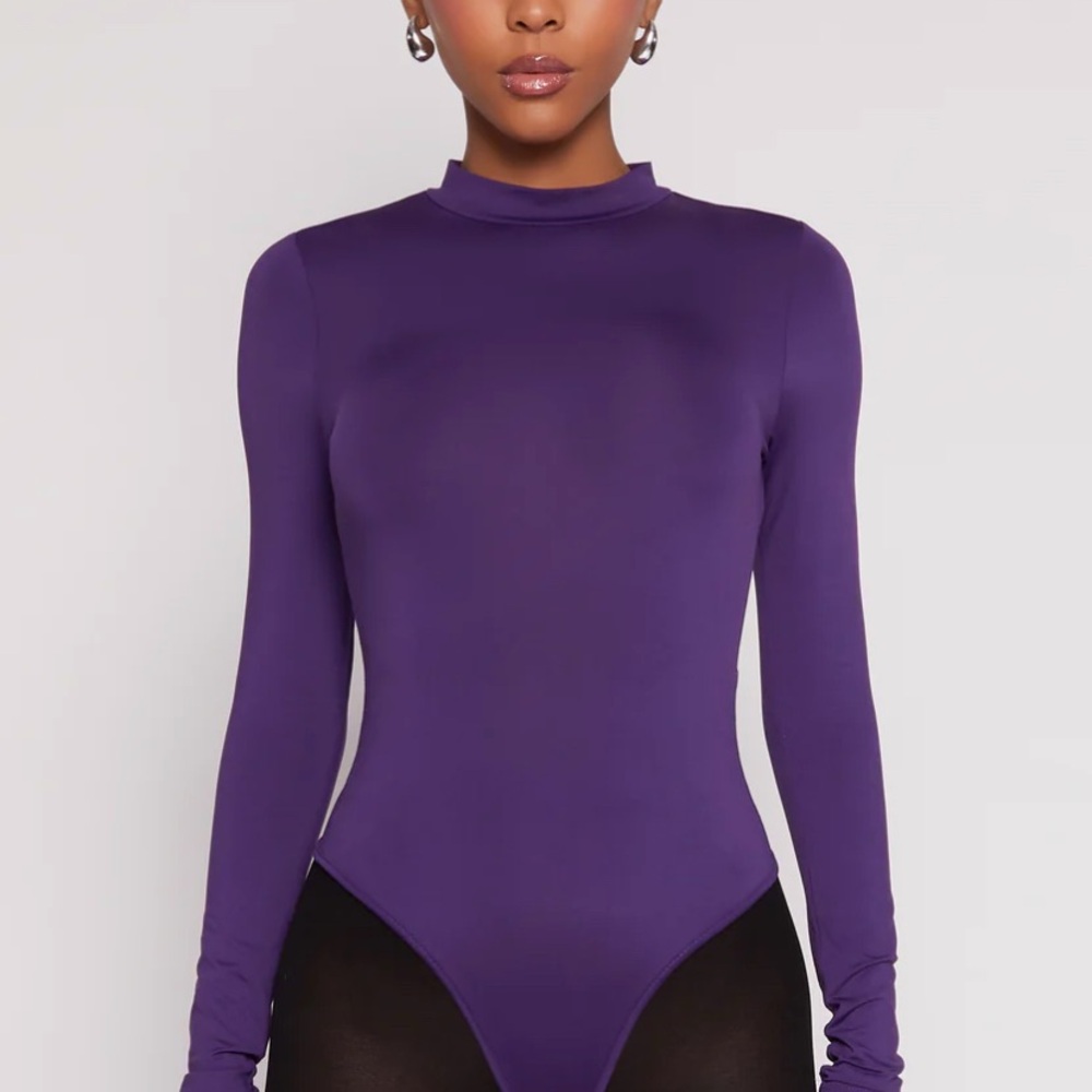 Purple Long Sleeve Fitted Bodysuit BUNDLE with another item and it’s Free